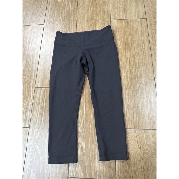 lululemon athletica Pants - Lululemon Leggings Women's 4 High Rise Black Cropped Align Yoga Pants